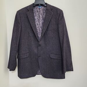 MADE‎ by Cam Newton Wool Blend Sports Coat Single Breasted Two Button 42R Gray